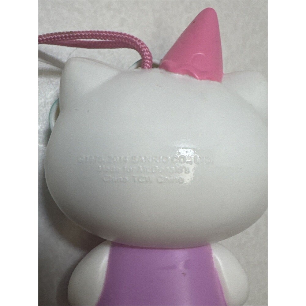 2014 Birthday Hello Kitty Happy Meal Hollow Ornament Empty McDonald's Toy - Picture 6 of 6
